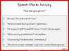 Punctuating Speech Teaching Resources (slide 8/13)